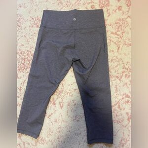 Lululemon size 12 grey capri length leggings